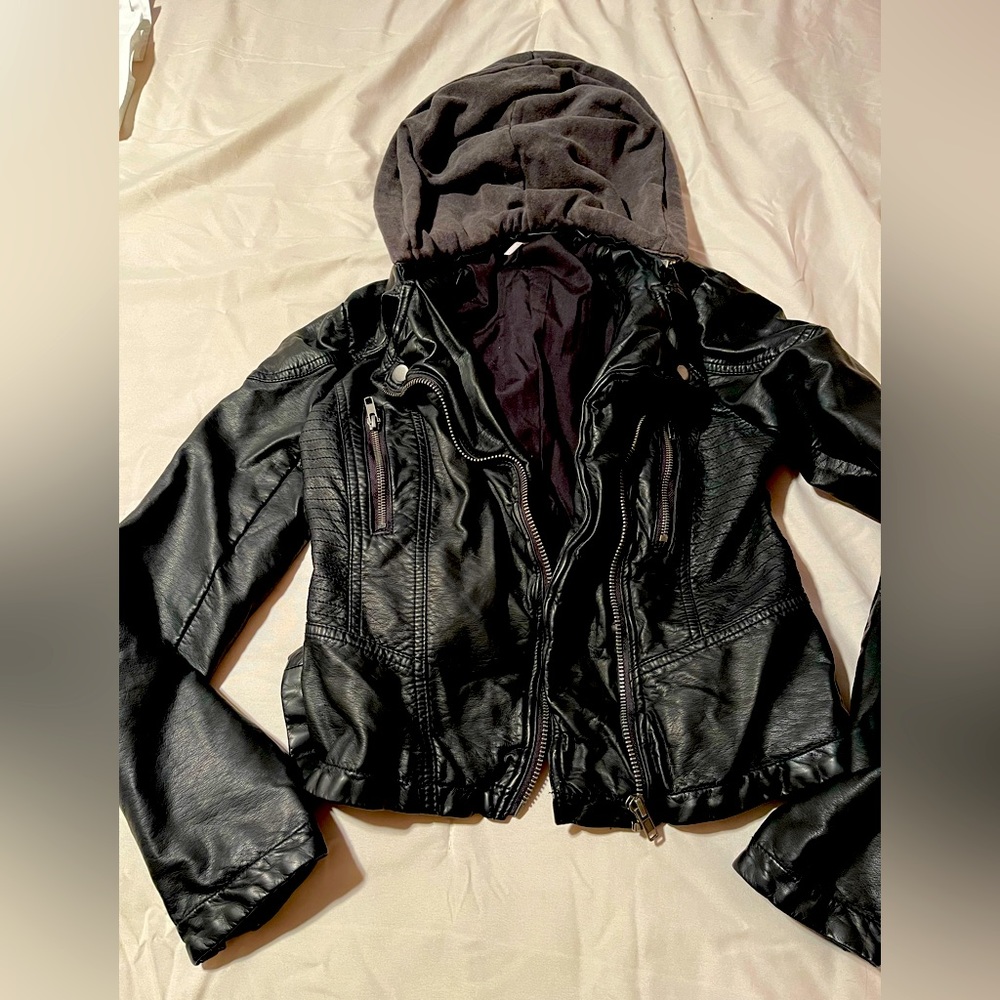 Free People Vegan leather jacket